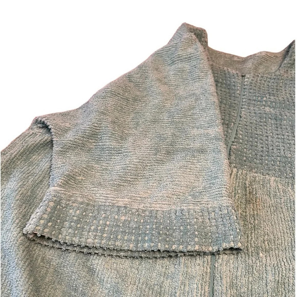 Adonna terry cloth grannycore modest maxi robe with front t zipper, size Large. - Picture 2 of 7